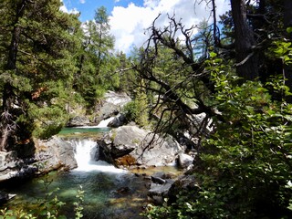 Wasserfallweg, Wasserfallkaskaden, Morteratsch 2