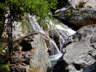 Wasserfallweg, Wasserfallkaskaden, Morteratsch 3